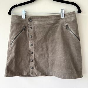 Kuhl Womens Streamline KuhlKurve Fit Corduroy Skirt Tan Size 6 Gorpcore Outdoors